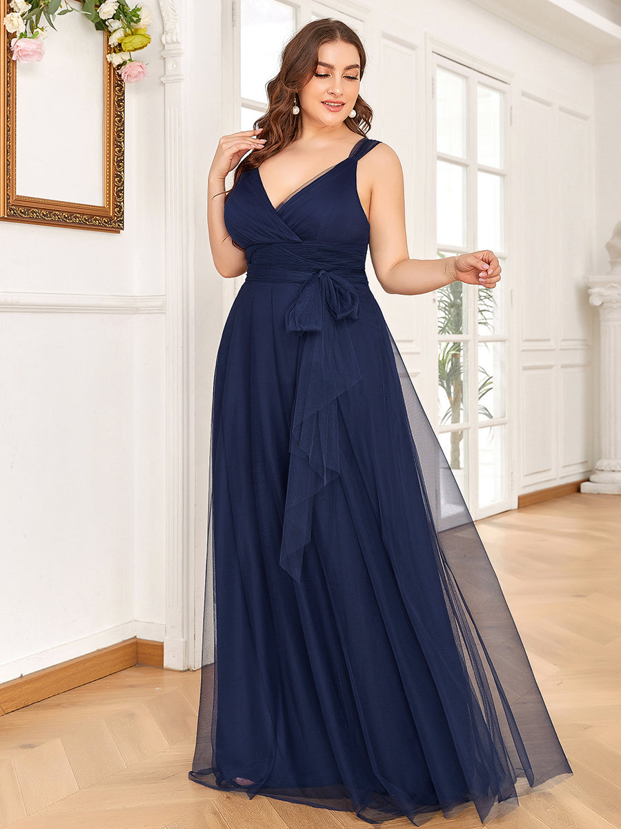 Wholesale Fairy Princess Tulle Bridesmaid Dress for Plus Size Women