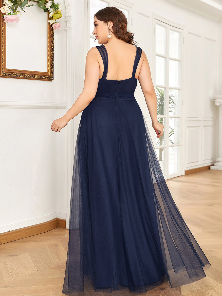 Wholesale Fairy Princess Tulle Bridesmaid Dress for Plus Size Women