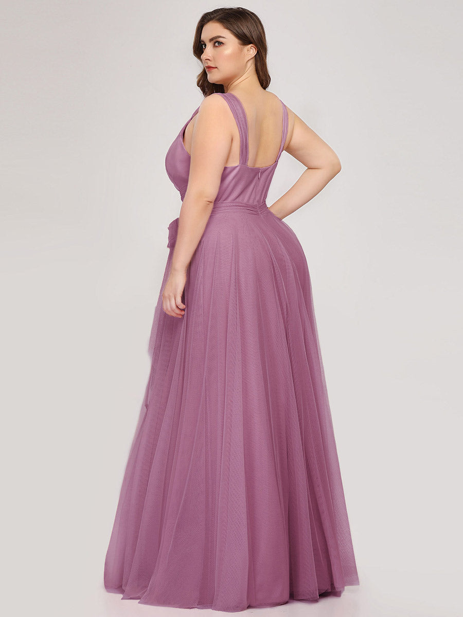 Wholesale Fairy Princess Tulle Bridesmaid Dress for Plus Size Women