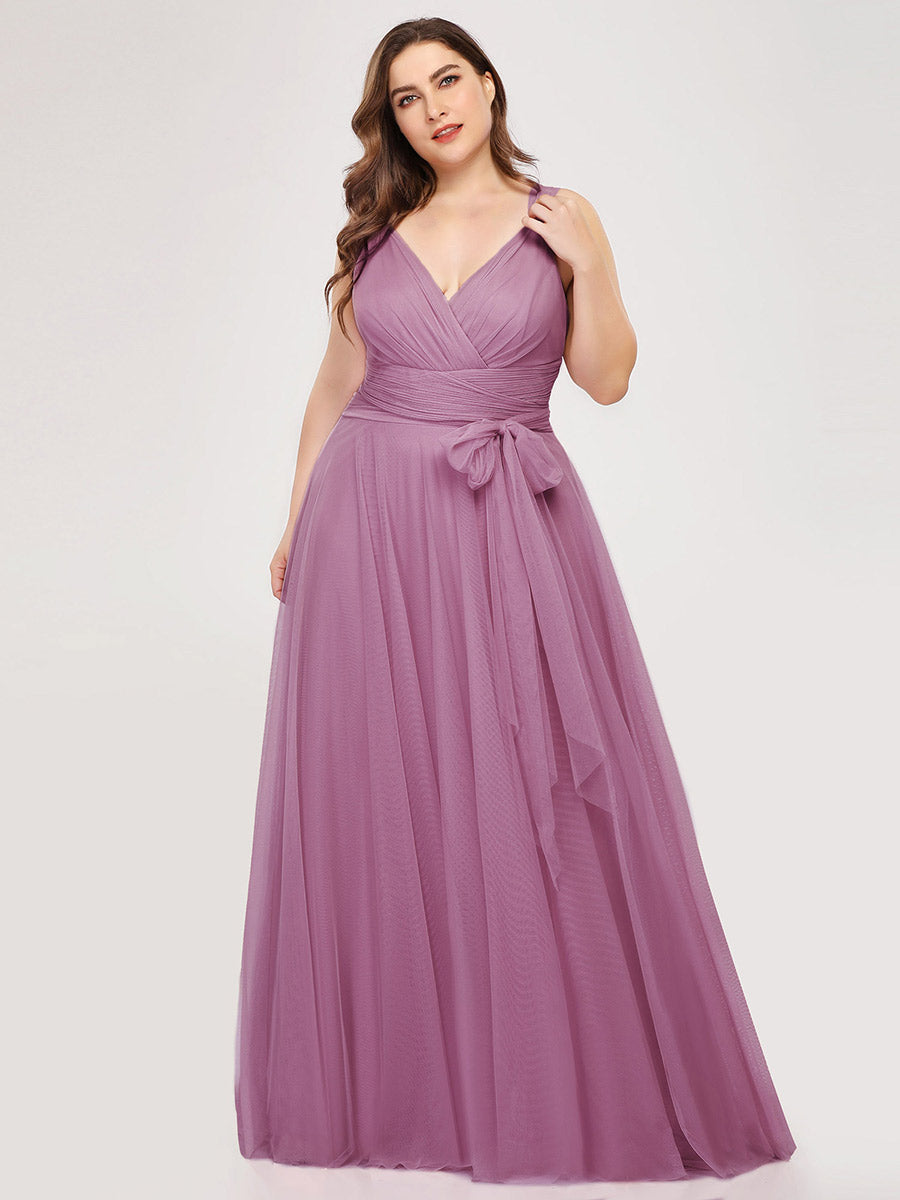 Wholesale Fairy Princess Tulle Bridesmaid Dress for Plus Size Women