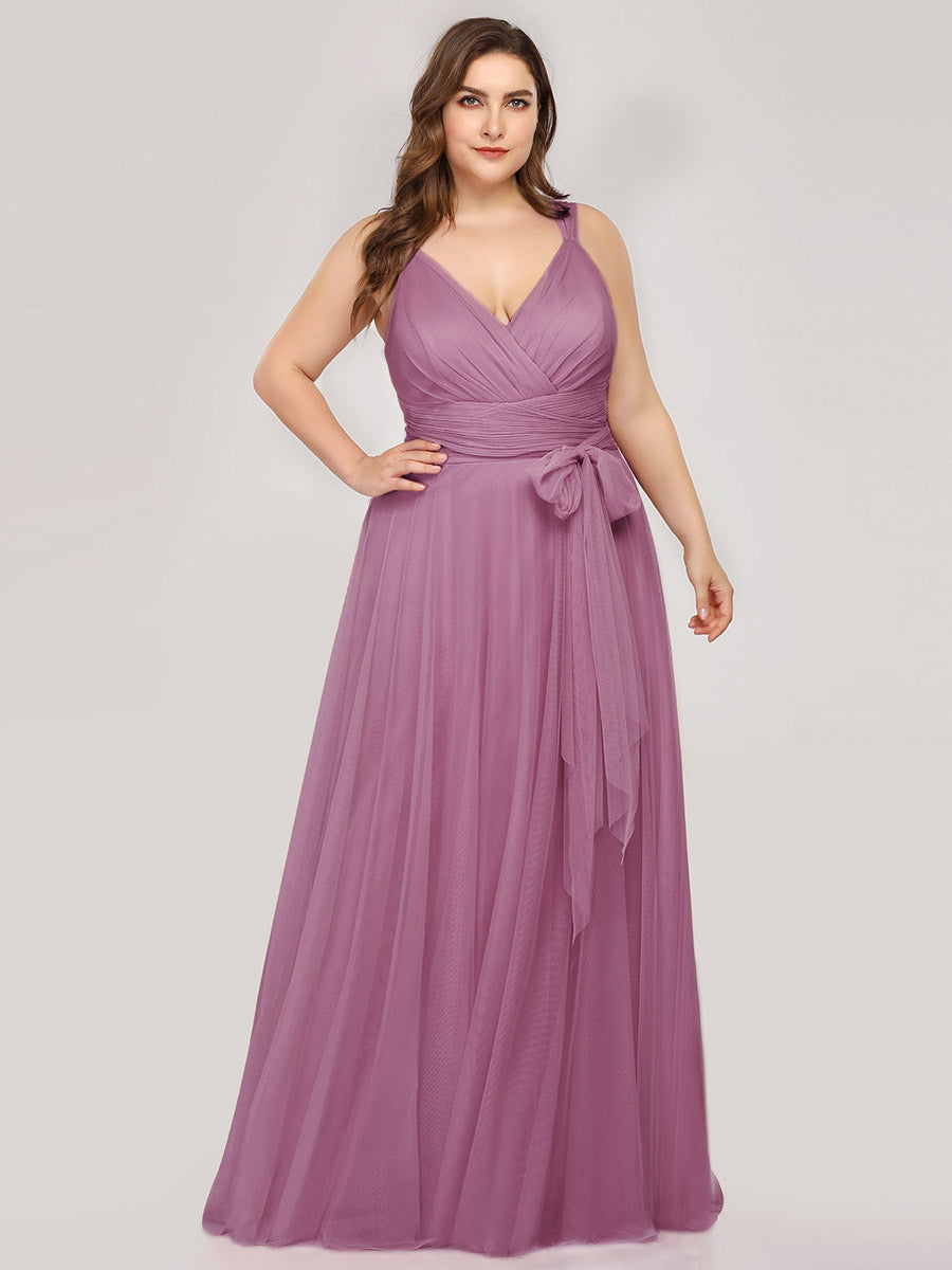 Wholesale Fairy Princess Tulle Bridesmaid Dress for Plus Size Women