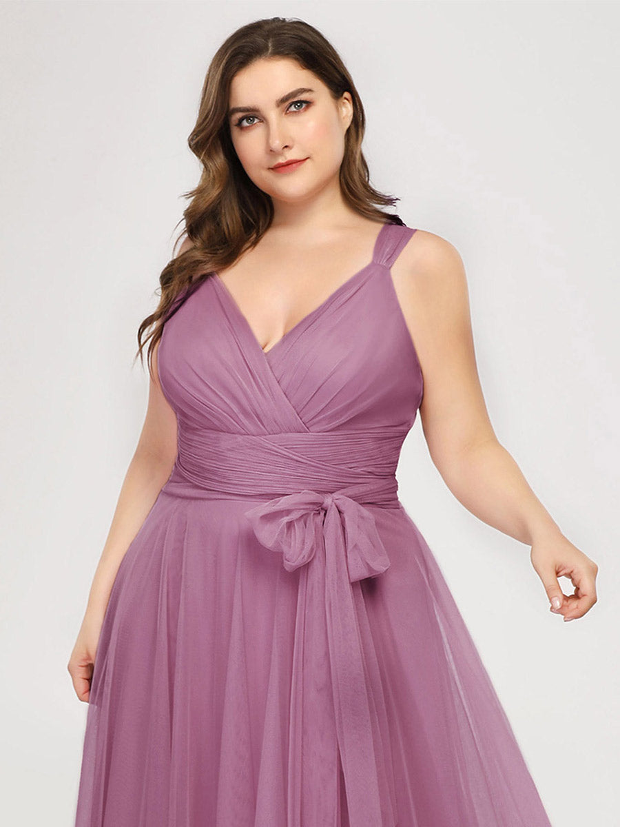 Wholesale Fairy Princess Tulle Bridesmaid Dress for Plus Size Women