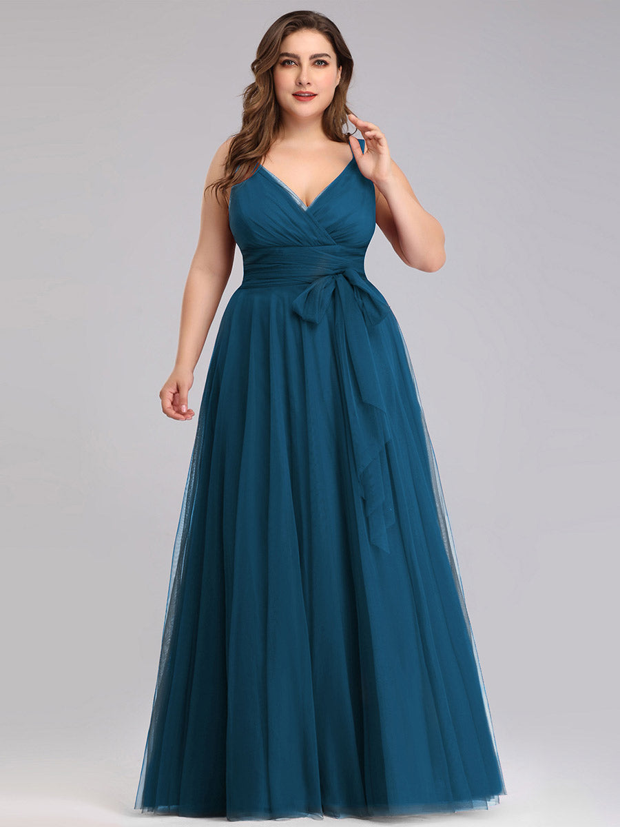 Wholesale Fairy Princess Tulle Bridesmaid Dress for Plus Size Women