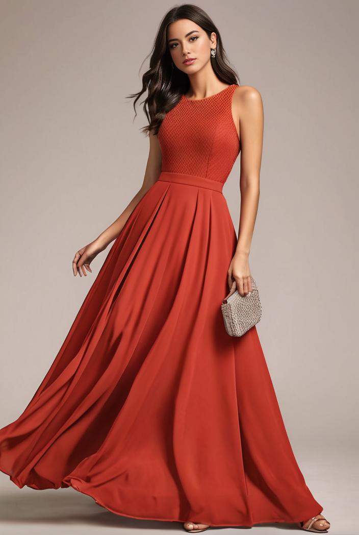 convertible chiffon lace open back spaghetti straps bridesmaid dress 141711
