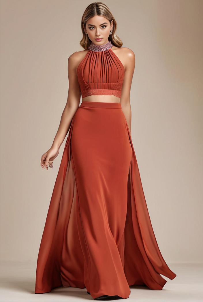 convertible chiffon lace open back spaghetti straps bridesmaid dress 141728