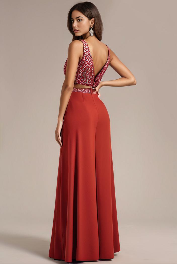 convertible chiffon lace open back spaghetti straps bridesmaid dress 141732