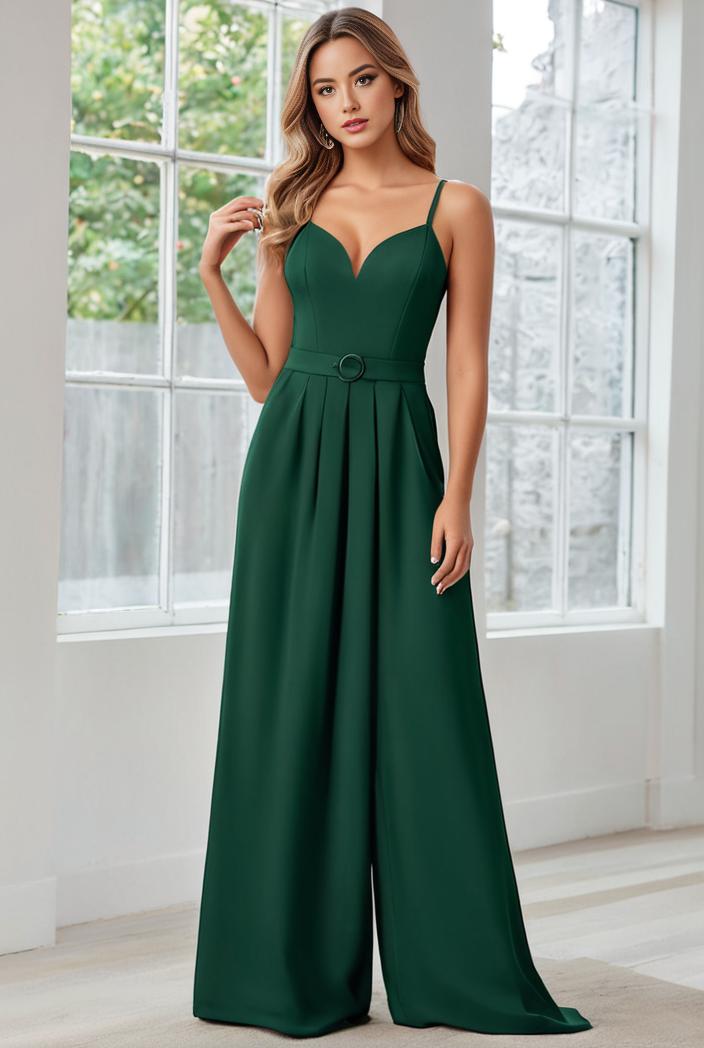 convertible chiffon lace open back spaghetti straps bridesmaid dress 141793