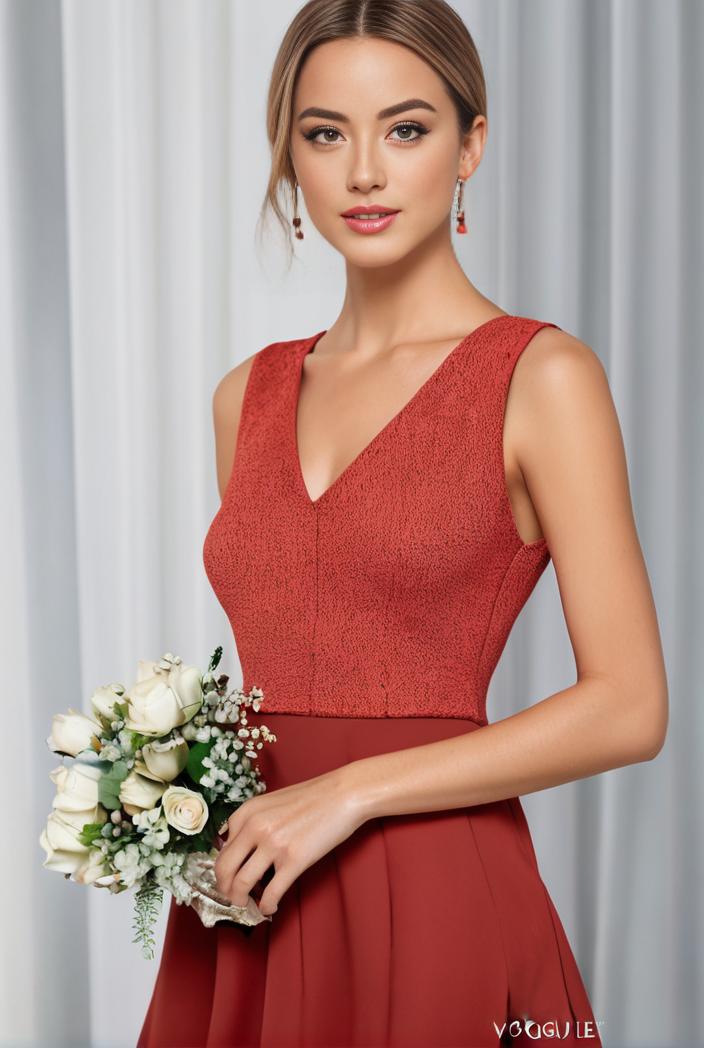 deep v neck lace chiffon bridesmaid dress with asymmetrical hem 143342