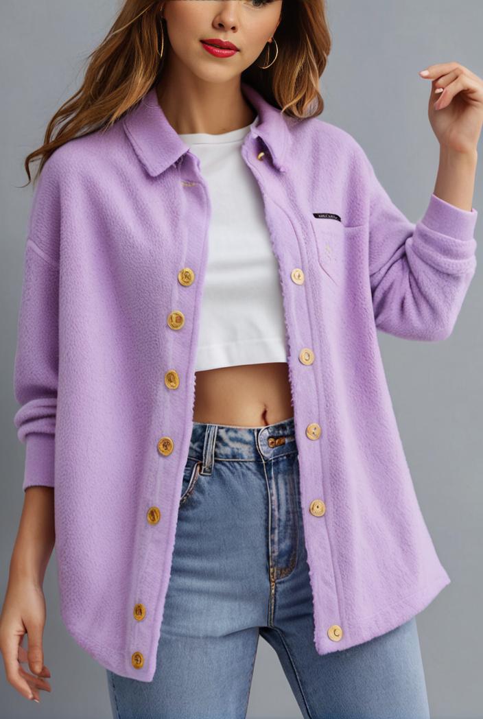 medium long tattered loose denim coat 132078
