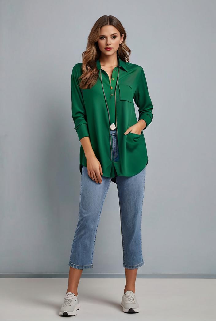 office work lapel stylish button front blazer 132529