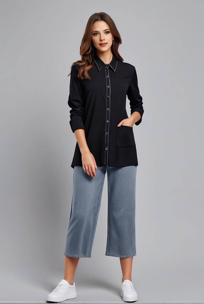 office work lapel stylish button front blazer 132535