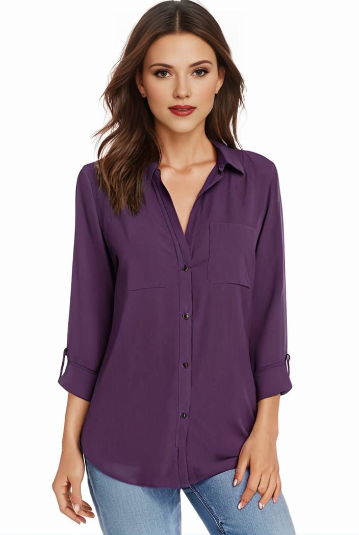 plus size casual blouse women s plus solid half sleeve turn down collar tunic top 134846