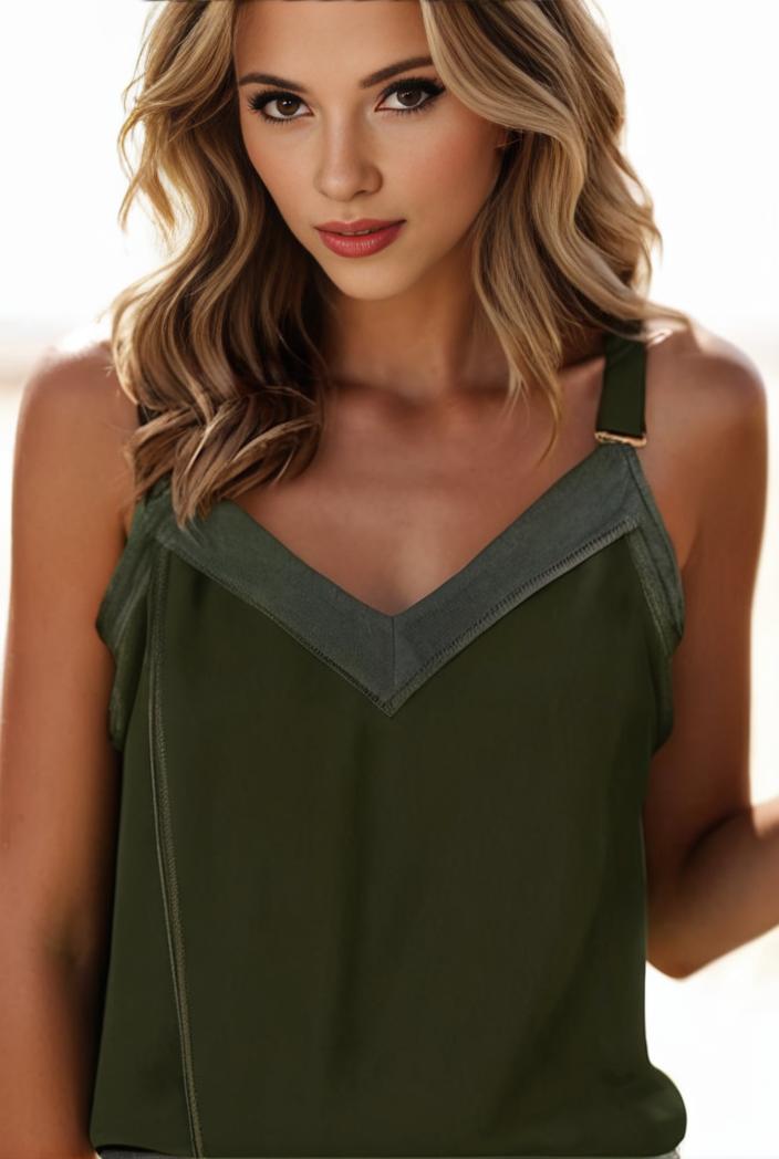 plus size casual cami top women s plus plain contrast mesh v neck semi sheer cami top 134870