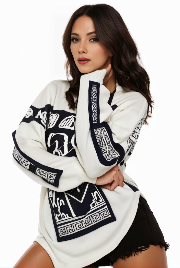 plus size casual sweatshirt women s plus graphic letter print long sleeve round neck slight stretch sweatshirt 135205