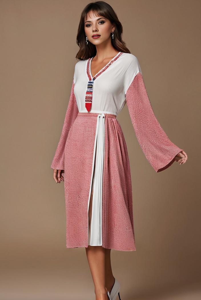 floral peacock print long sleeve loose swim robe beach cover up coat 121401