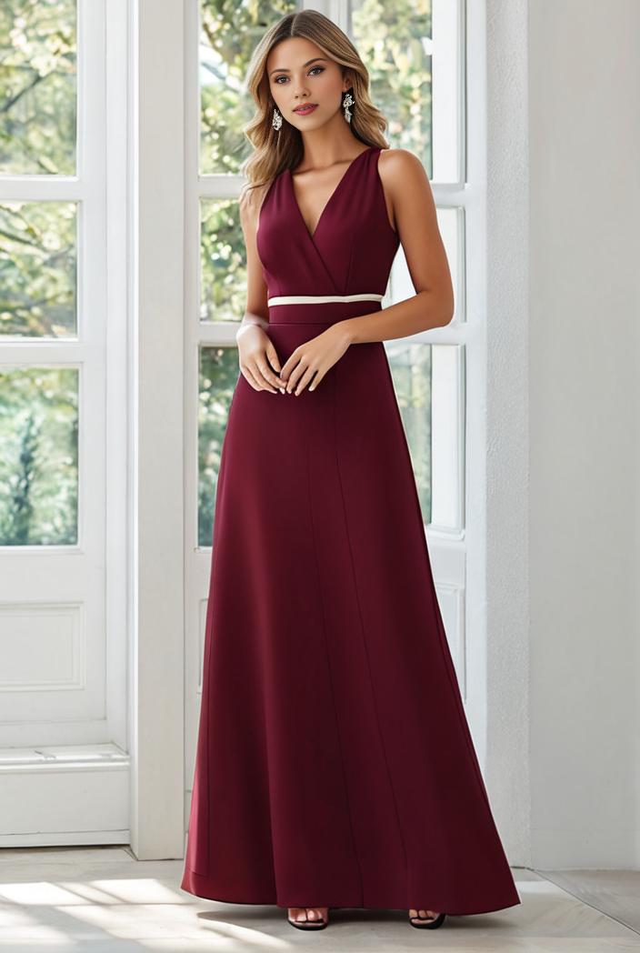flowy chiffon one shoulder with three straps bridesmaid dress 122073