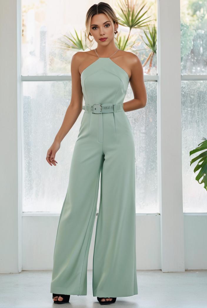 flowy chiffon one shoulder with three straps bridesmaid dress 122090