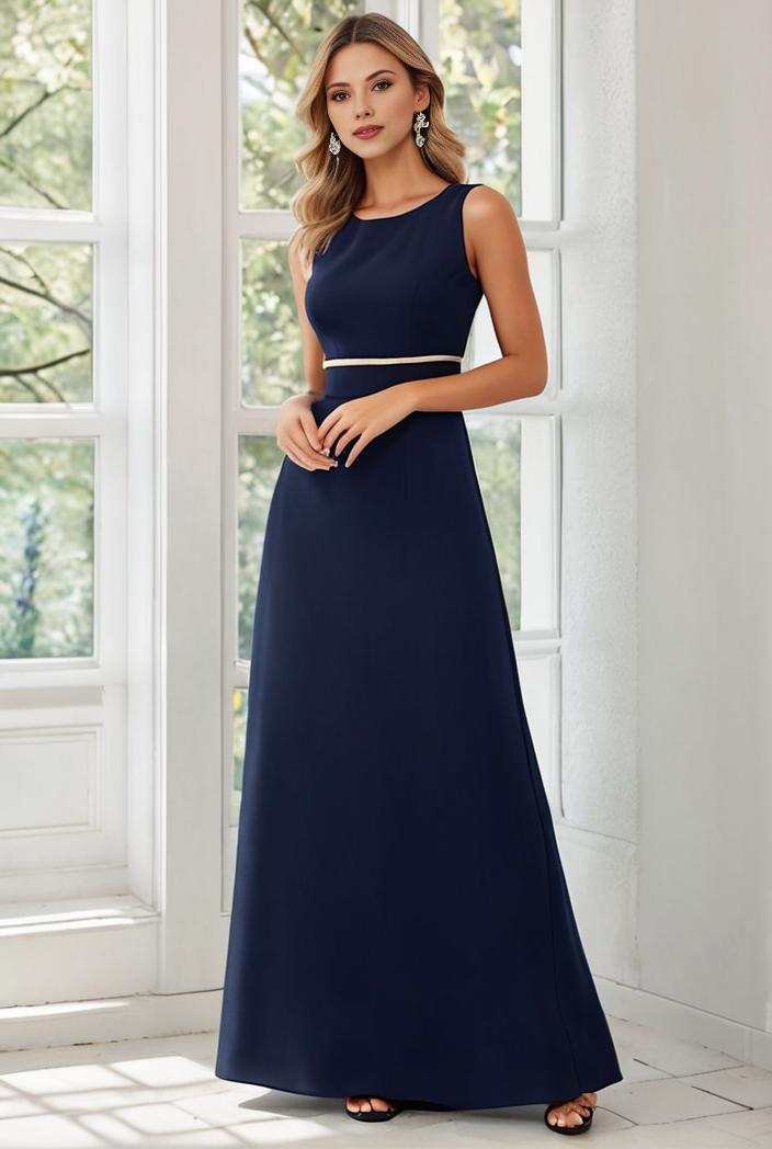 flowy chiffon one shoulder with three straps bridesmaid dress 122097