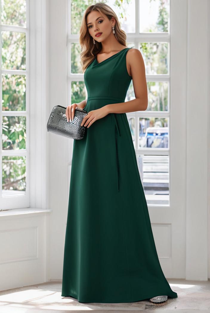 flowy chiffon one shoulder with three straps bridesmaid dress 122116