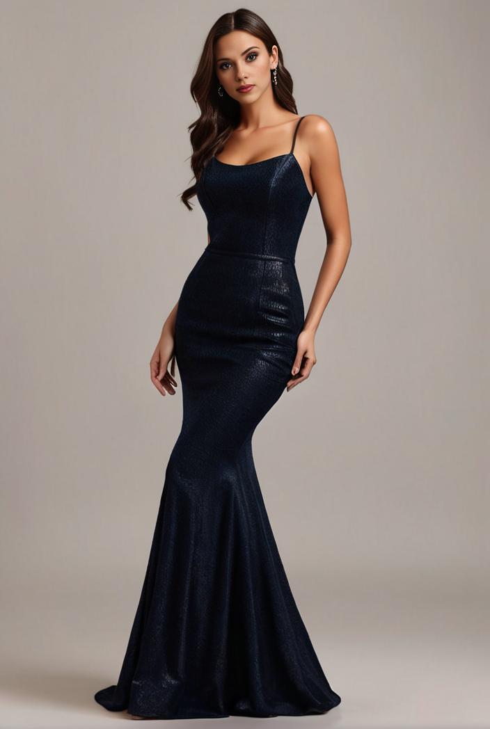glitter spaghetti strap u veck open back bodycon stretchy evening dress 122444