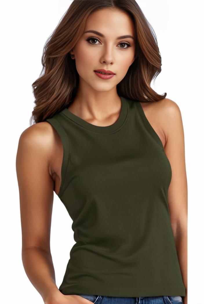 plus size basic tank top women s plus plain round neck medium stretch tank top 128293