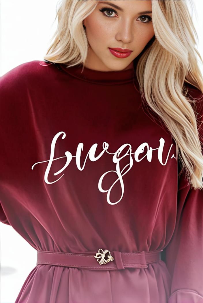 plus size casual sweatshirt women s plus ombre letter heart print raglan sleeve round neck slight stretch pullover sweatshirt 128793