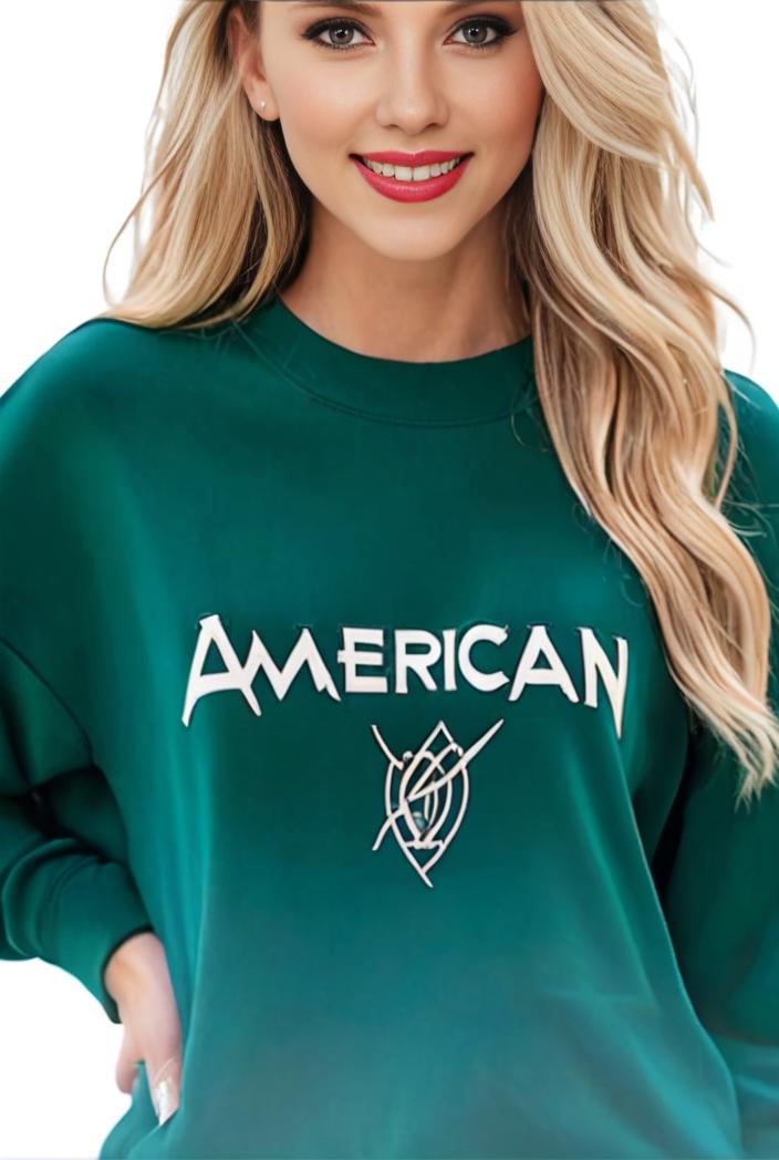 plus size casual sweatshirt women s plus ombre letter heart print raglan sleeve round neck slight stretch pullover sweatshirt 128828