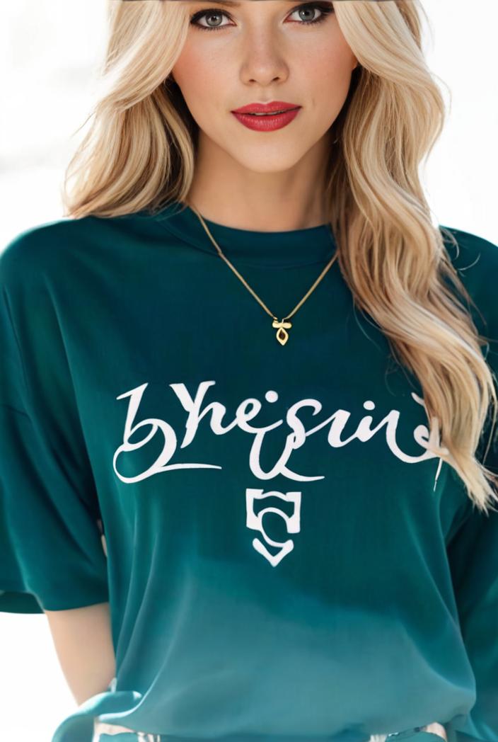 plus size casual sweatshirt women s plus ombre letter heart print raglan sleeve round neck slight stretch pullover sweatshirt 128827