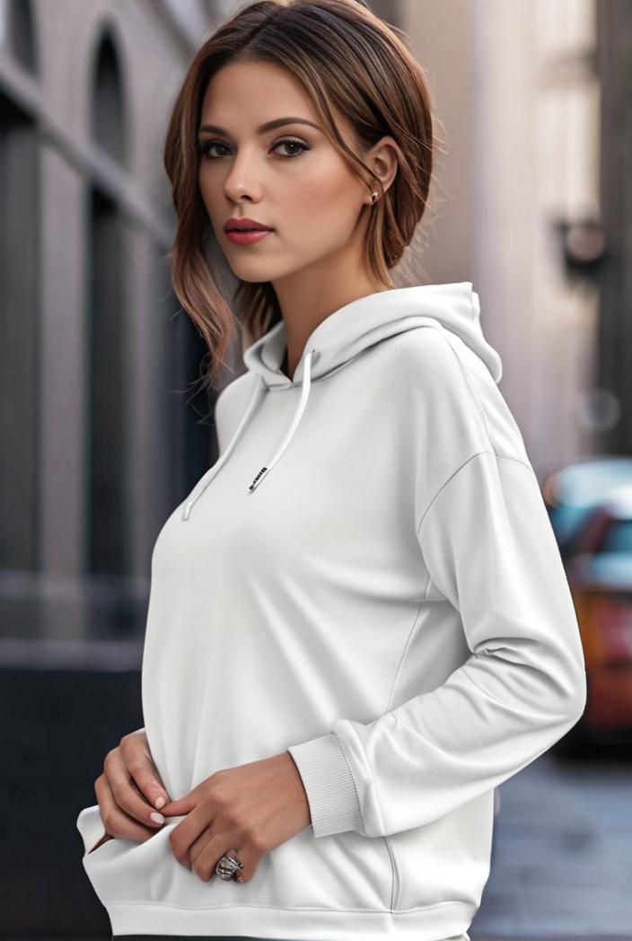 plus size casual sweatshirt women s plus solid cut out long sleeve slight stretch drawstring hoodie with pocket 128841