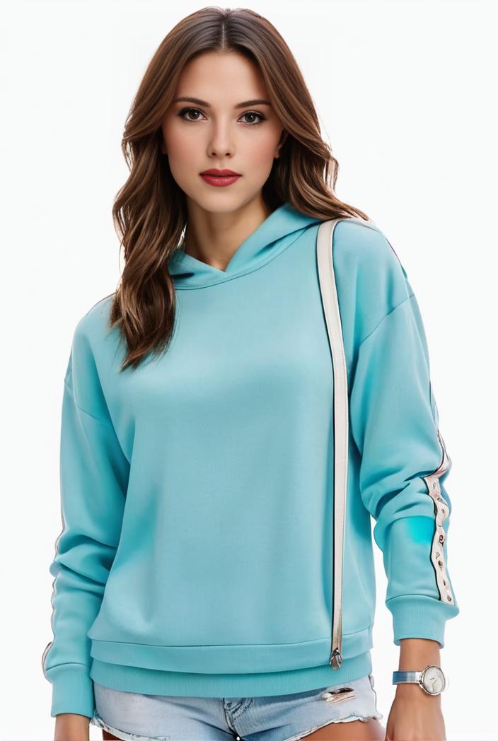 plus size casual sweatshirt women s plus solid cut out long sleeve slight stretch drawstring hoodie with pocket 128851
