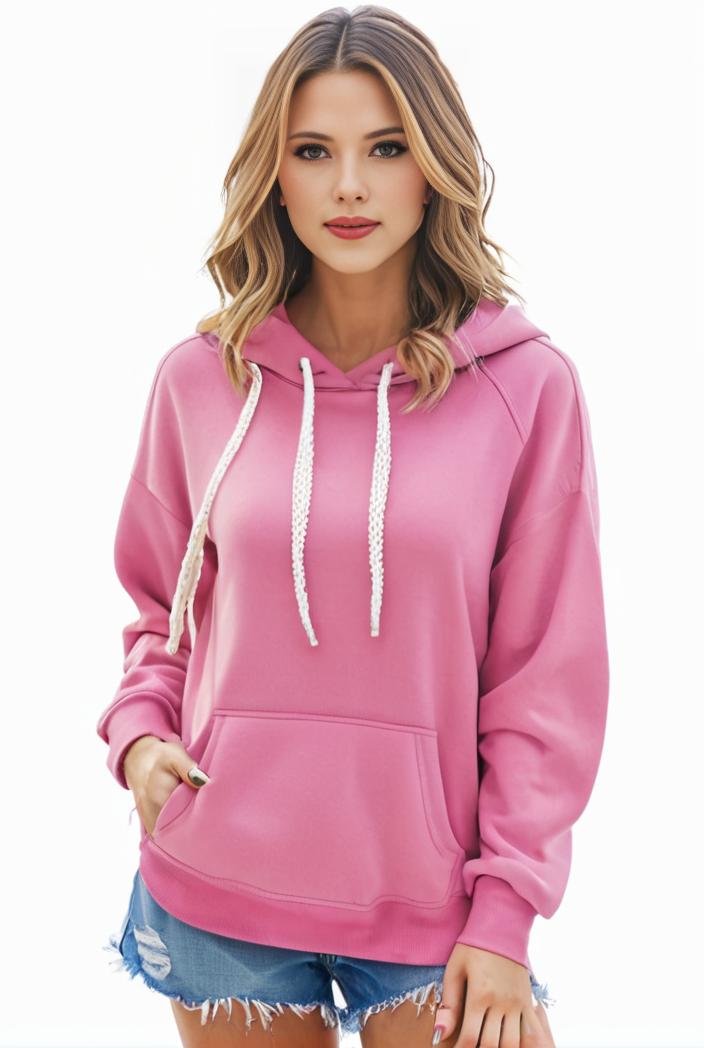 plus size casual sweatshirt women s plus solid cut out long sleeve slight stretch drawstring hoodie with pocket 128861