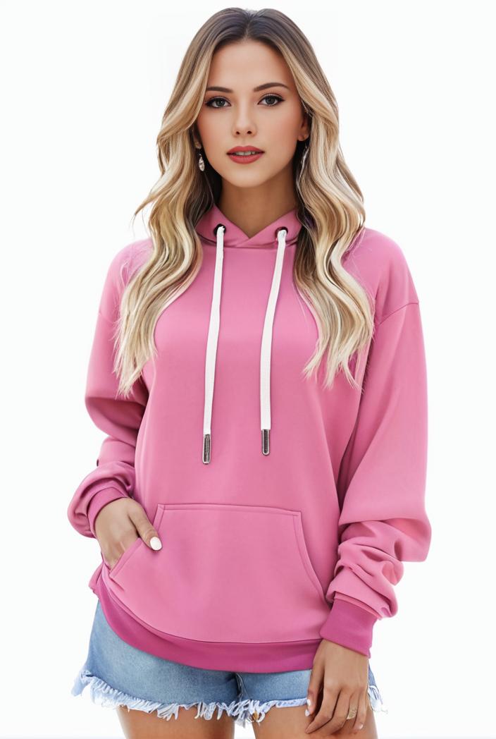 plus size casual sweatshirt women s plus solid cut out long sleeve slight stretch drawstring hoodie with pocket 128859