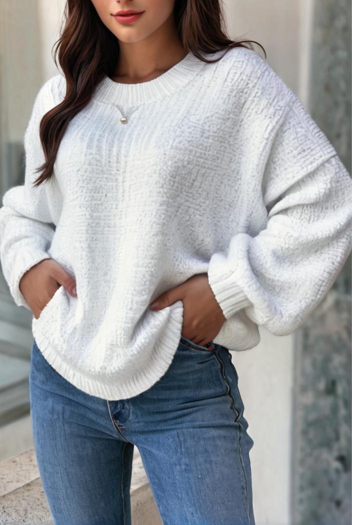 plus size casual sweatshirt women s plus solid waffle pattern long sleeve round neck sweatshirt 128899