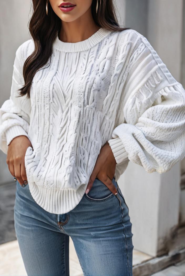 plus size casual sweatshirt women s plus solid waffle pattern long sleeve round neck sweatshirt 128903