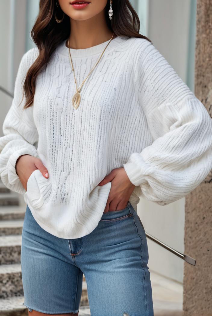 plus size casual sweatshirt women s plus solid waffle pattern long sleeve round neck sweatshirt 128905