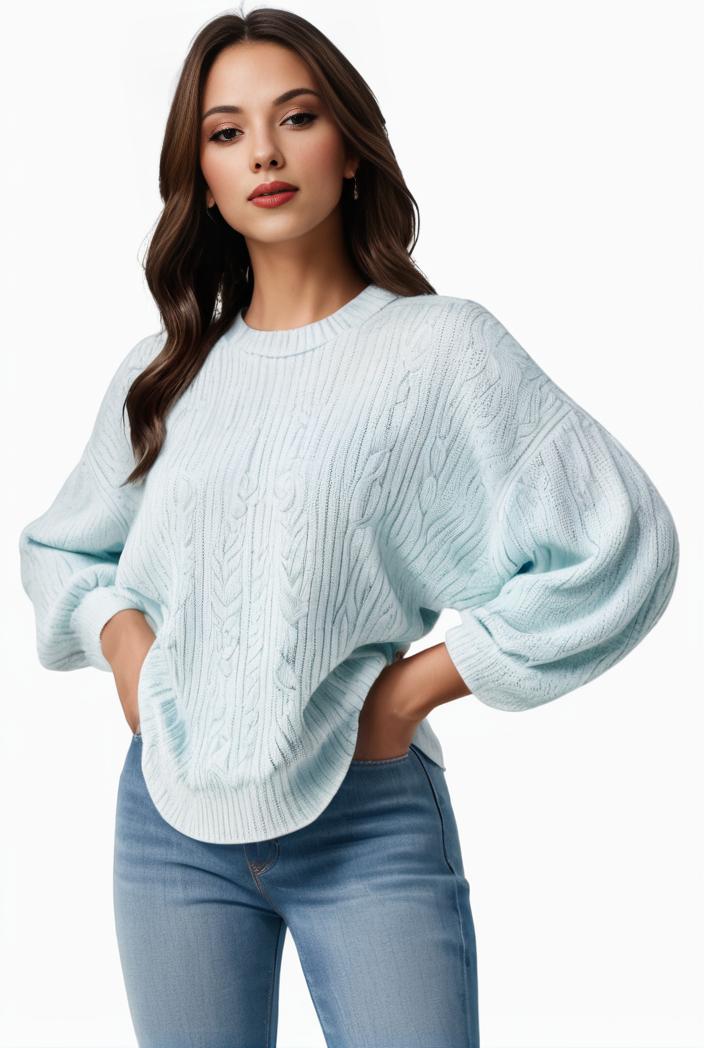 plus size casual sweatshirt women s plus solid waffle pattern long sleeve round neck sweatshirt 128907