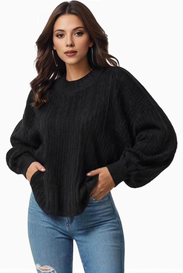 plus size casual sweatshirt women s plus solid waffle pattern long sleeve round neck sweatshirt 128917