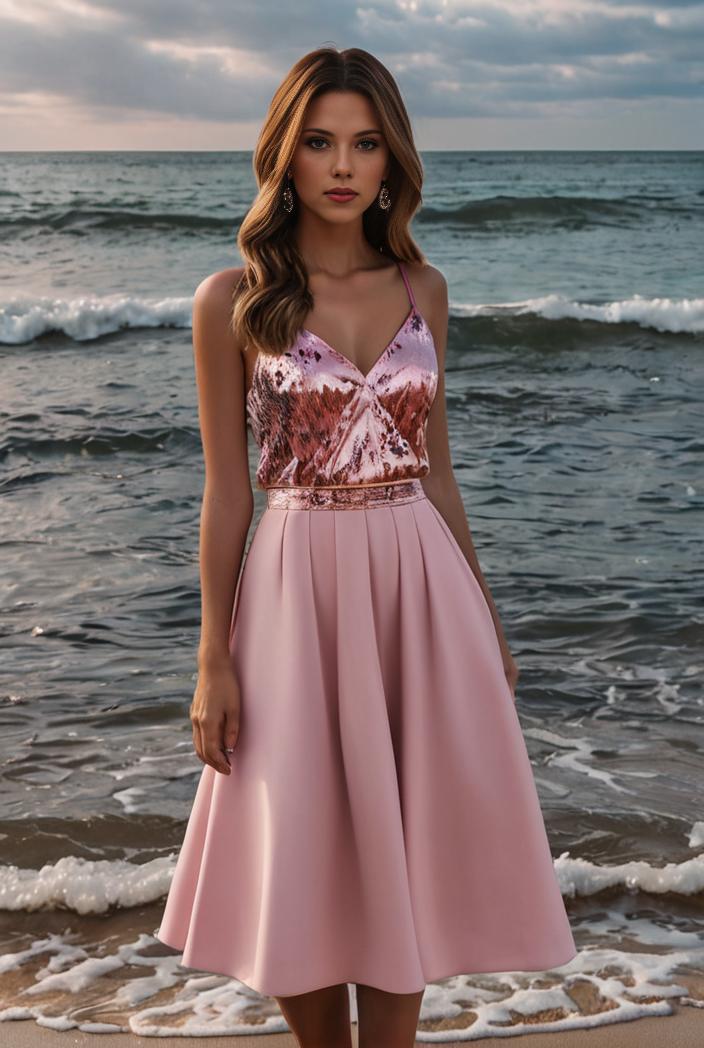 short lace halter neck backless chiffon homecoming dress 138491
