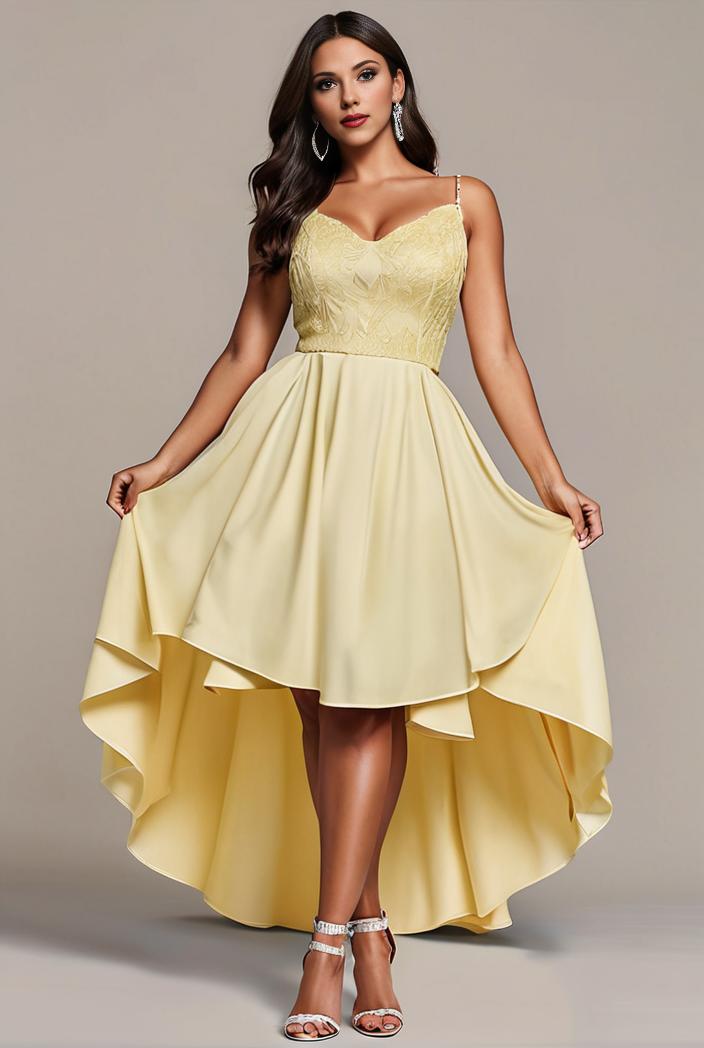 sleeveless v back tulle high low sequin appliques evening dresses 139934