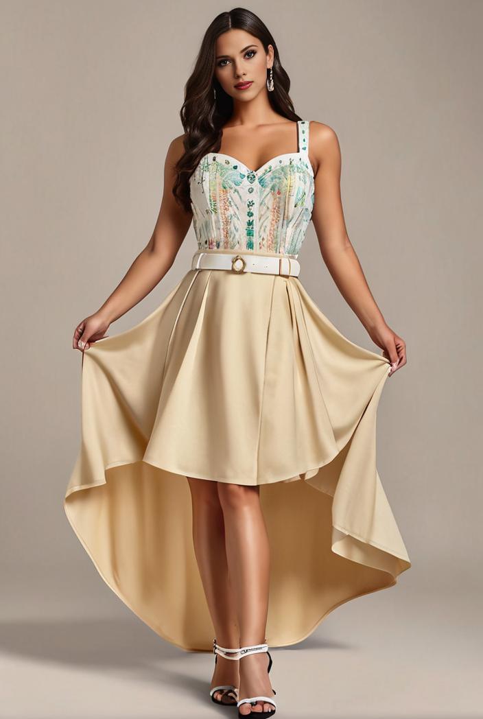 sleeveless v back tulle high low sequin appliques evening dresses 139937