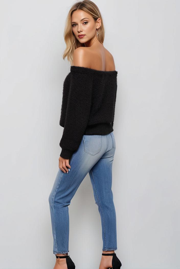 curvy high waist ripped raw hem cropped skinny denim jeans 113885