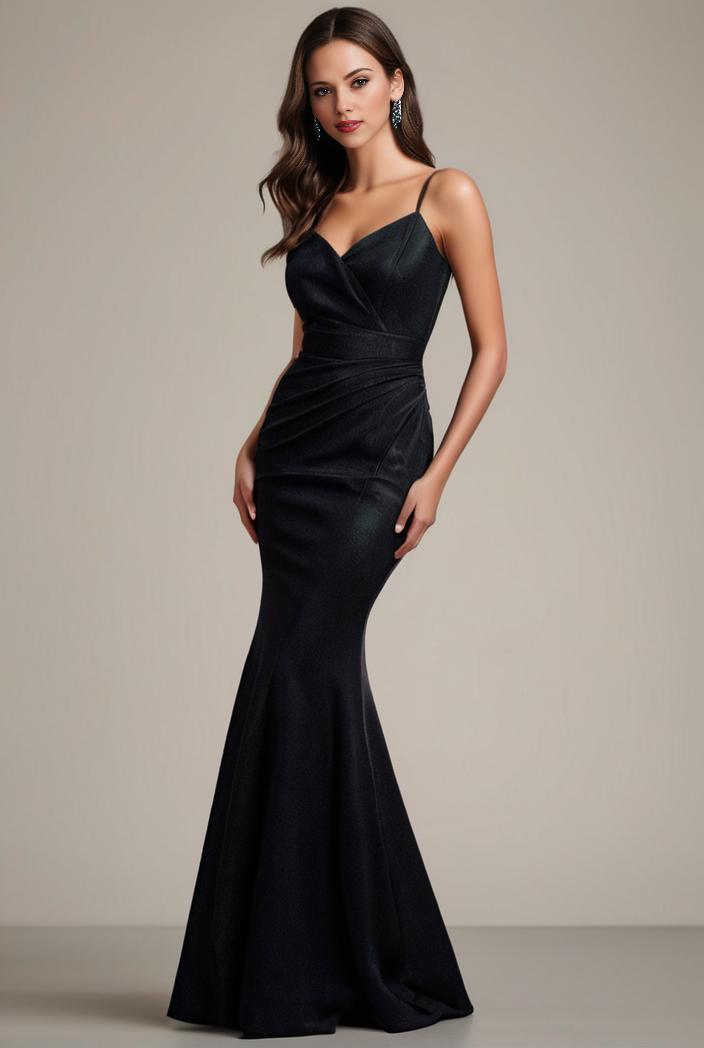 glitter spaghetti strap u veck open back bodycon stretchy evening dress 122964