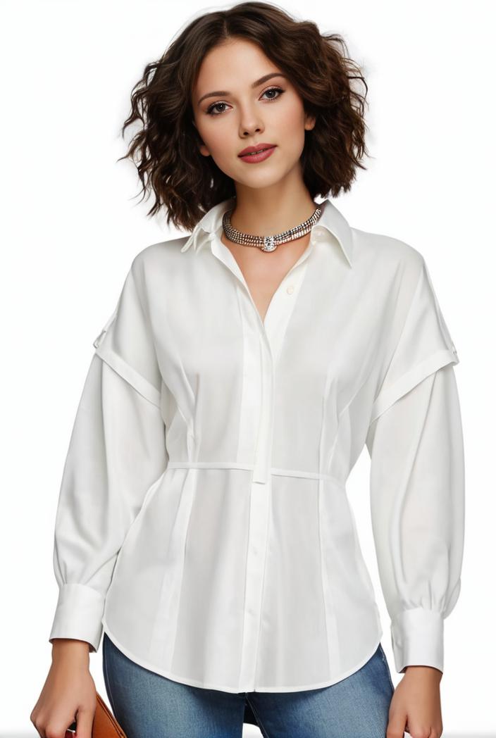 plus size casual blouse women s plus solid button up lantern sleeve turn down collar nipped waist blouse 128931