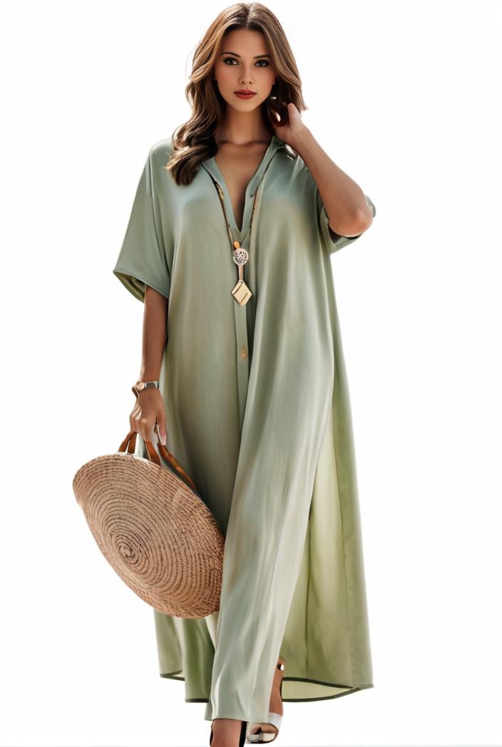 plus size casual dress women s plus solid v neck short sleeve ruffle trim smock dress 128990