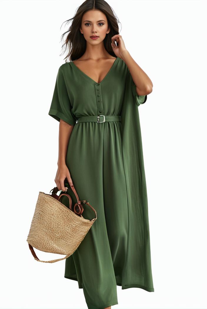 plus size casual dress women s plus solid v neck short sleeve ruffle trim smock dress 129001