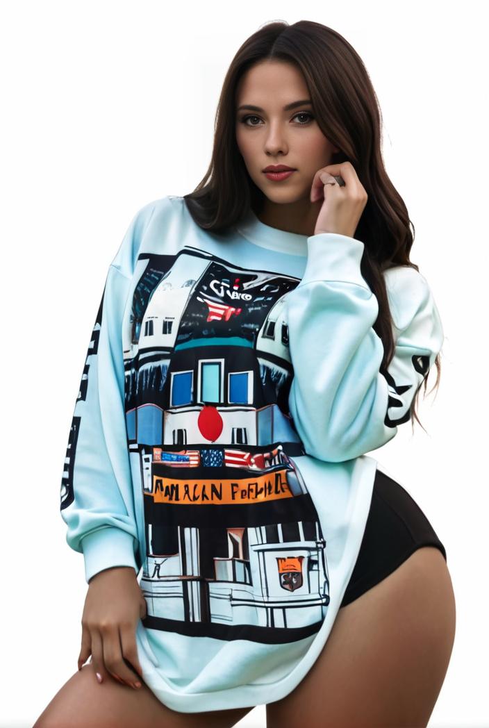 plus size casual sweatshirt women s plus graphic letter print long sleeve round neck slight stretch sweatshirt 129308