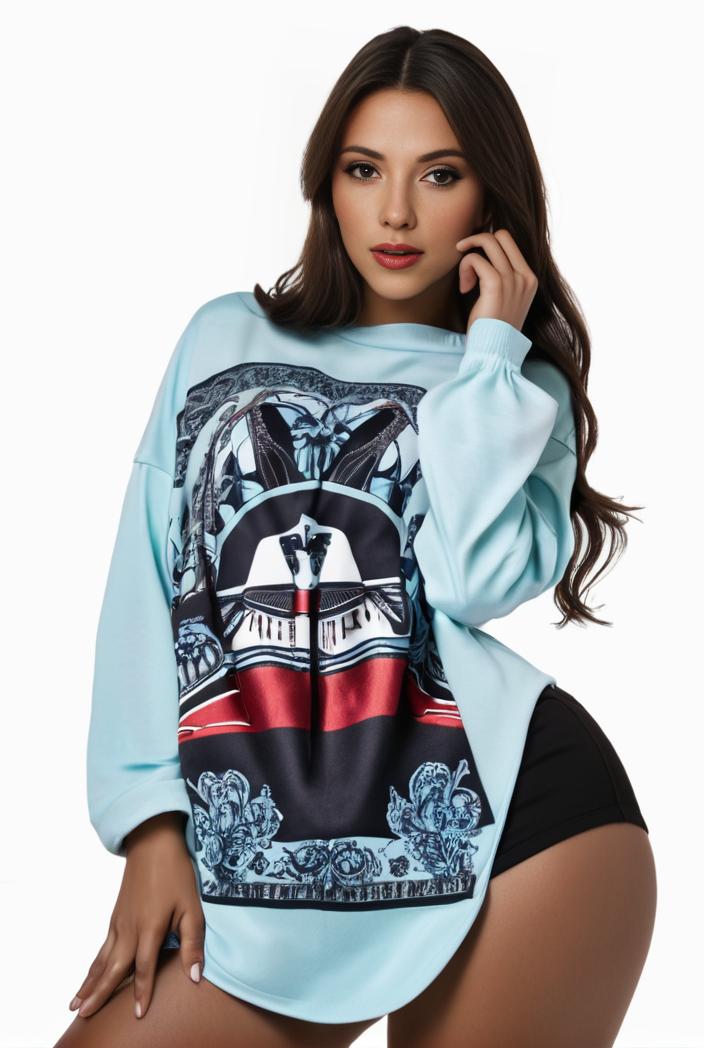 plus size casual sweatshirt women s plus graphic letter print long sleeve round neck slight stretch sweatshirt 129309