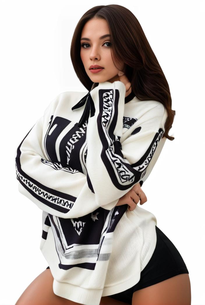 plus size casual sweatshirt women s plus graphic letter print long sleeve round neck slight stretch sweatshirt 129314