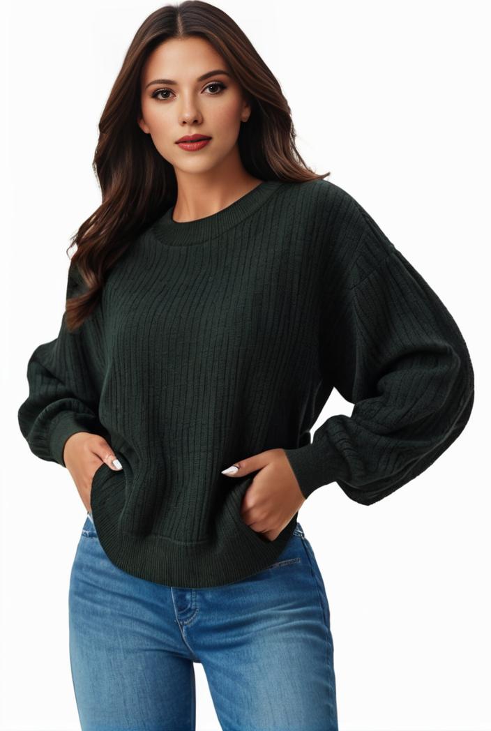 plus size casual sweatshirt women s plus solid waffle pattern long sleeve round neck sweatshirt 129446