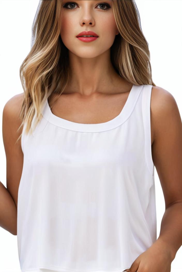 plus size casual tank top women s plus solid square neck slight stretch pleated tank top 129689